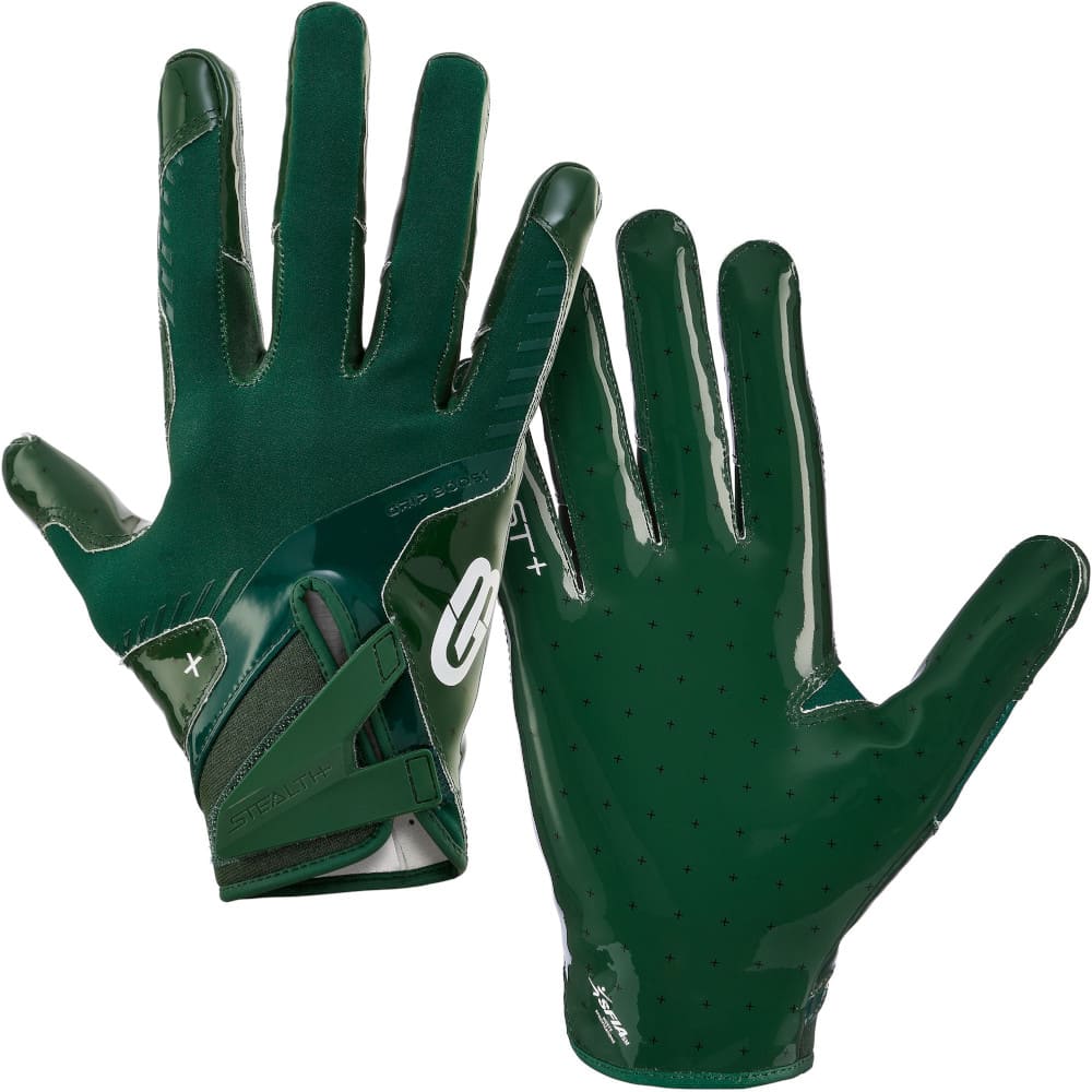 Playmaker Base: American Football Handschuhe Grip Boost Solid Stealth 6 Boost+ Forest Green Produktbild